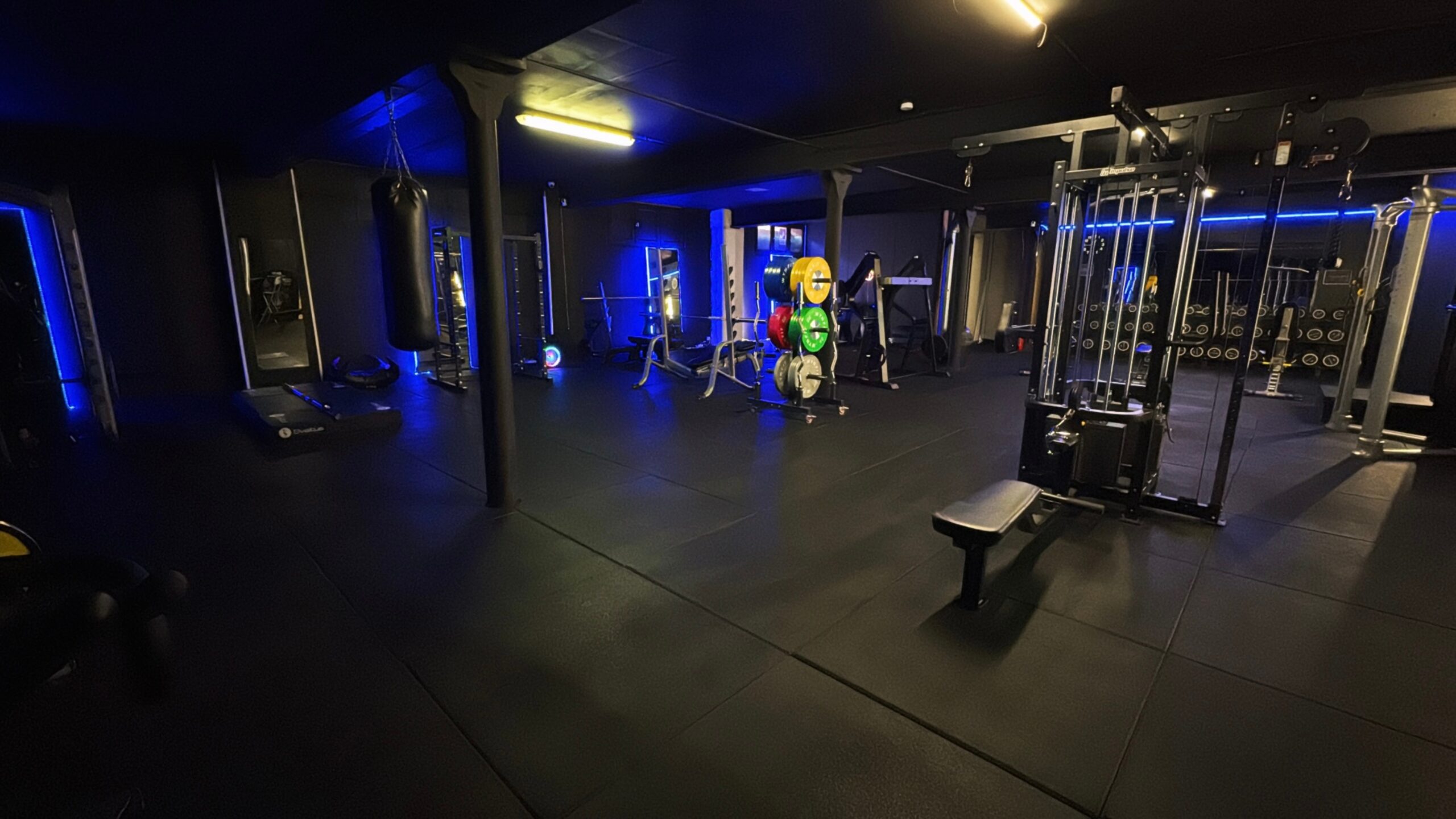 MUSCULATION SALLE NOIRE Néons SAINT OMER